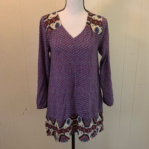 Boho Flowy Oversized Tunic Top Small by Umgee USA